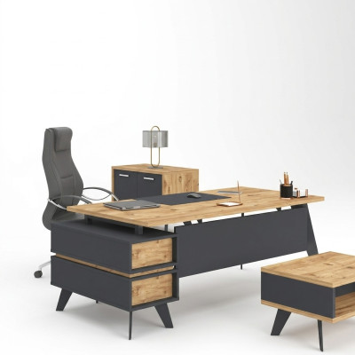 Moderner Büro Schreibtisch Cheftisch Arbeitszimmermöbel Office Design