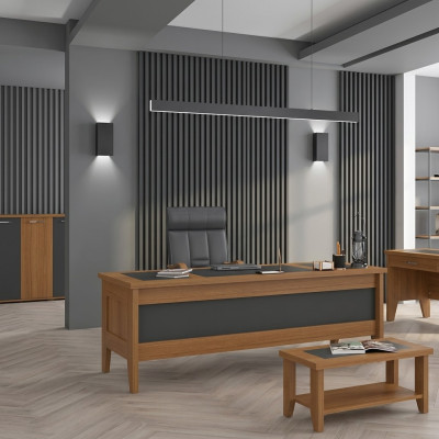Schreibtisch Holz Tisch Arbeitszimmer Arbeitstisch Büromöbel 200x90