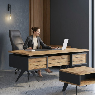 Büromöbel Luxuriöser Eckschreibtisch Arbeitszimmer Tisch Möbel Tische