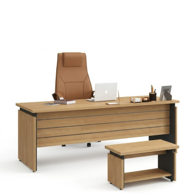 Holz Schreibtisch Büro Office Büromöbel Arbeitszimmer Chefschreibtisch
