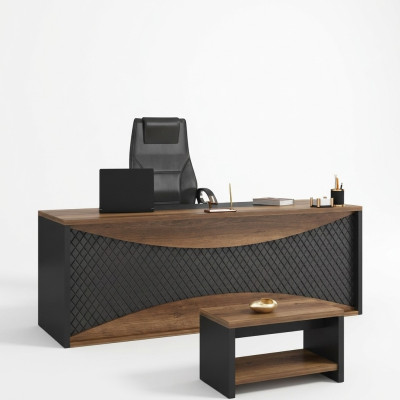 Brauner Schreibtisch Tische Büro Tisch Chefschreibtisch 200x90