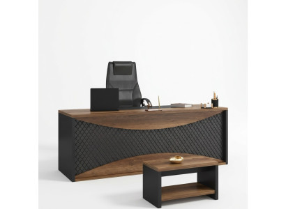 Brauner Schreibtisch Tische Büro Tisch Chefschreibtisch 200x90