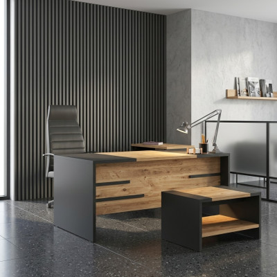 Modern Design Schreibtisch Büro Möbel Holz Tisch Neu Office Cheftische
