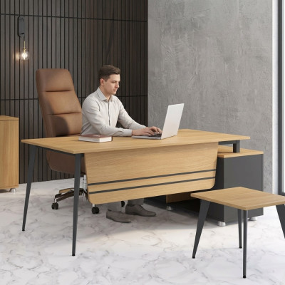 Bürotisch Arbeitszimmer Büro Möbel Eckschreibtisch Möbel Design Holz