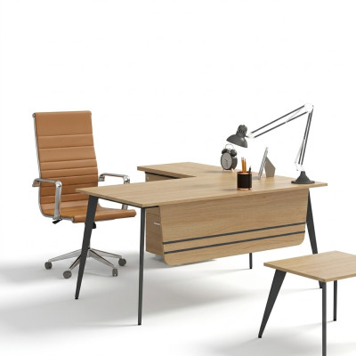 Büro Holzmöbel Eckschreibtisch Designer Arbeitstisch Office Tisch