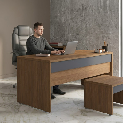 Schreibtisch Büromöbel Arbeitszimmer Holz Tisch Office Büroeinrichtung