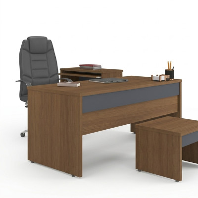 Schreibtisch Büromöbel Arbeitszimmer Holz Tisch Office Büroeinrichtung