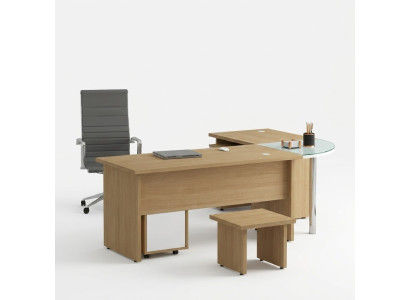 Arbeitszimmer Eckschreibtisch Moderne Design Büromöbel Tisch Office