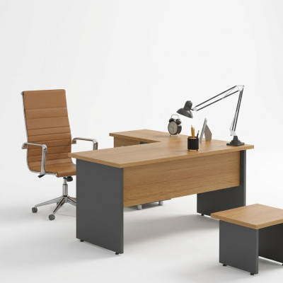 Eckschreibtisch Arbeitszimmer Design Büromöbel Holz Tisch Office