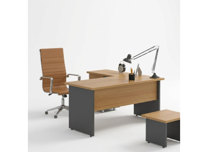 Eckschreibtisch Arbeitszimmer Design Büromöbel Holz Tisch Office