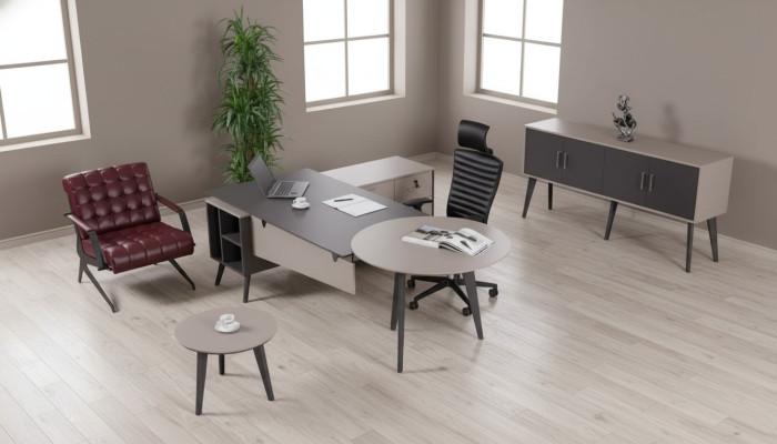 Modernes Büro Set Arbeitszimmer Komplette Designer Schreibtisch Möbel