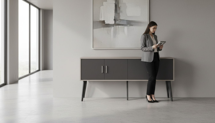 Luxus Sideboard Arbeitszimmer Büromöbel Modern Designer Akten Regale