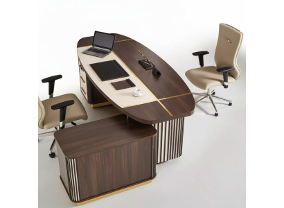Ovaler Schreibtisch Tisch 250x165 Luxus Tische Eckschreibtische Büro Möbel