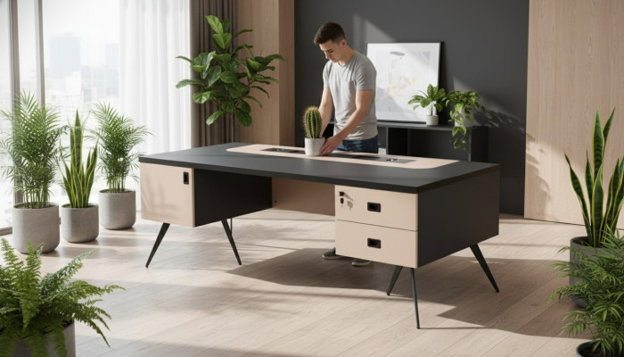 Schreibtisch Arbeitszimmermöbel Schubladen Büro Tisch Schreibtische Möbel