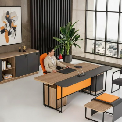Eckschreibtisch Arbeitzimmer Büro Office Moderne Designer Neu Möbel
