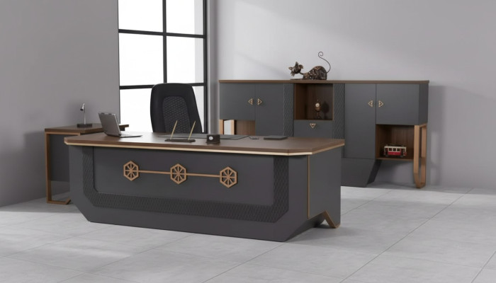 Chefschreibtisch Luxus Schreibtisch Kollektion Schreibtische 240x95cm