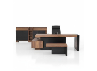 Eckschreibtisch 240cm Tisch Möbel Office Büromöbel Designer Schreibtisch