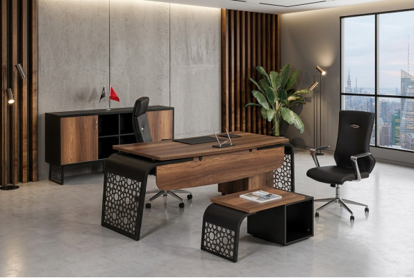 Schreibtisch Office Möbel Tisch Arbeitzimmer Büro Einrichtung Tische