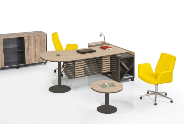 Eckschreibtisch Tisch Büro Tische Schreibtische Möbel Chefschreibtisch 2tlg