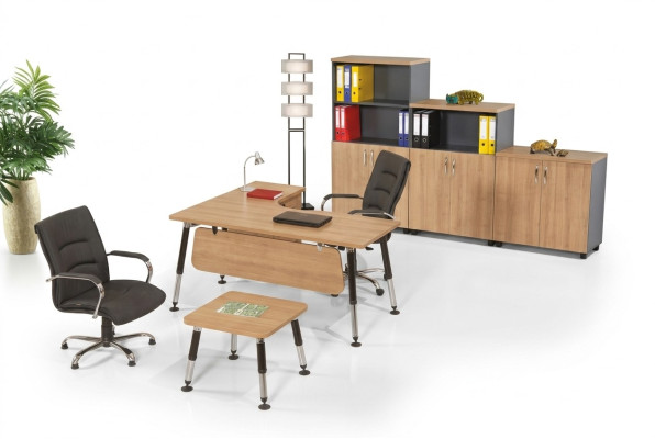 Designer Büromöbel Arbeitszimmer Set Schreibtisch Couchtisch Schrank 3tlg