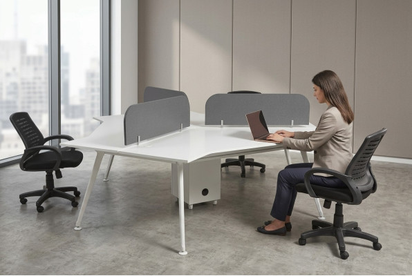 Arbeitszimmer Einrichtung Counter Team Schreibtisch Computertisch Designer Möbel