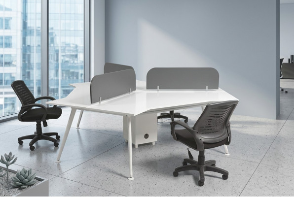 Arbeitszimmer Einrichtung Counter Team Schreibtisch Computertisch Designer Möbel