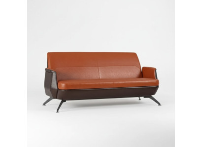 Moderner Leder Zweisitzer Arbeitszimmermöbel Designer Couch Büromöbel