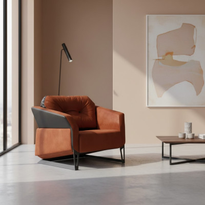 Büro Sessel Luxus Möbel Arbeitszimmer Büromöbel Orange Sitz Neu