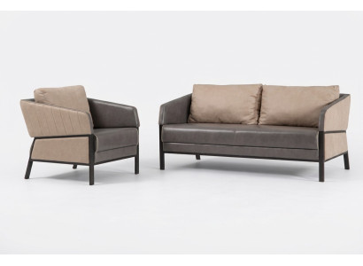 Luxus Sessel Textil Möbel Büro Einrichtung Arbeitszimmer Polstersessel