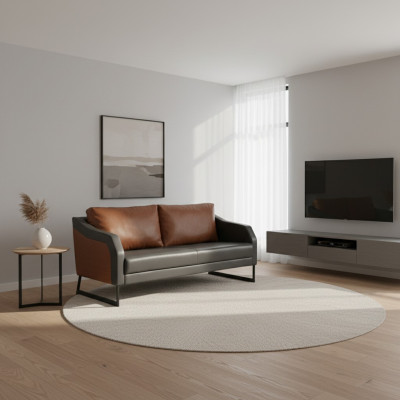 Sofa 2 Sitzer Modern Luxus Design Arbeitszimmer Polstersofa Neu