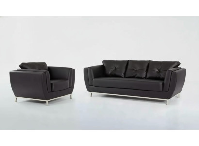 Sofagarnitur Sofa Luxus 3+1 Sessel Dreisitzer Sessel Sitzer Garnitur Modern