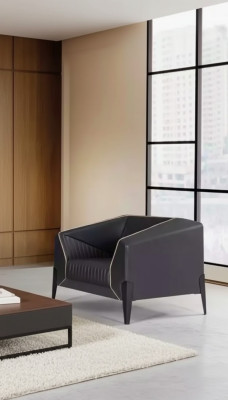 Designer Büro Sessel Textil Möbel Stoff Arbeitzimmer Einrichtung Polstersessel