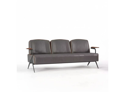 Sofa Couch Dreisitzer Arbeitzimmer Büro Einrichtung Polstersofa 3 Sitzer