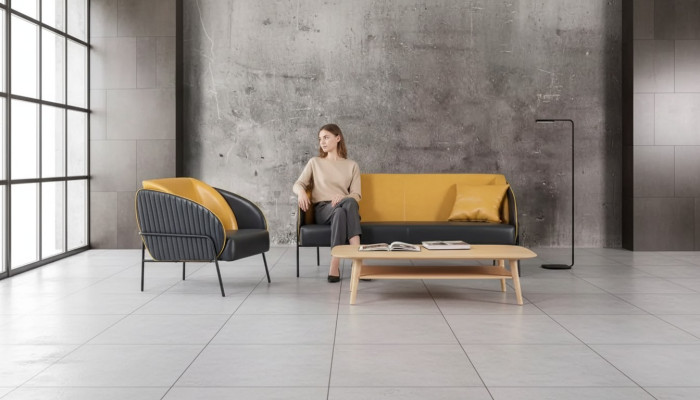 Modernes Luxus Sofa Set Zweisitzer Sessel Arbeitszimmer Design Möbel 