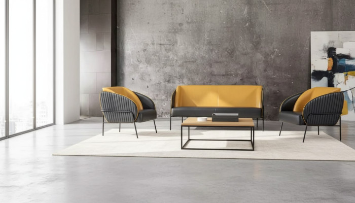 Modernes Luxus Sofa Set Zweisitzer Sessel Arbeitszimmer Design Möbel 