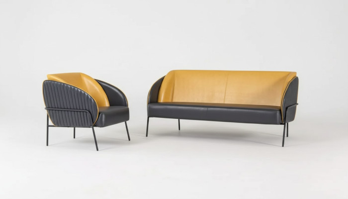 Modernes Luxus Sofa Set Zweisitzer Sessel Arbeitszimmer Design Möbel 