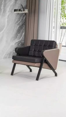 Modern Sessel Arbeit Zimmer Büro Textil Möbel Polster Stoff Designer Neu