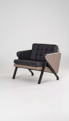 Modern Sessel Arbeit Zimmer Büro Textil Möbel Polster Stoff Designer Neu