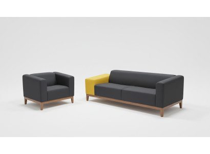 Polstermöbel Graue Sofagarnitur Dreisitzer Sessel Set Arbeitszimmer Set