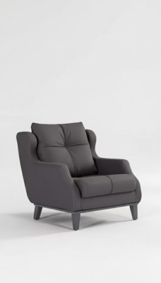Arbeitzimmer Sessel Stil Modern Grau Polstersessel Designer Sitz Möbel