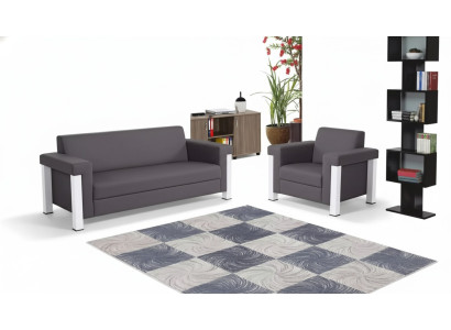 Büroeinrichtung Arbeitszimmer Büro Möbel Set Designer 3+1 Garnitur 2 tlg