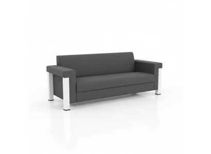 Sofa 3 Sitzer Arbeitszimmer Textil Möbel Polster Stoff Couch Modern Designer