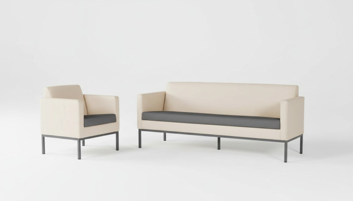 Büromöbel Komplettset Arbeitszimmer Sitzgruppe Sofagarnitur 2tlg Modern