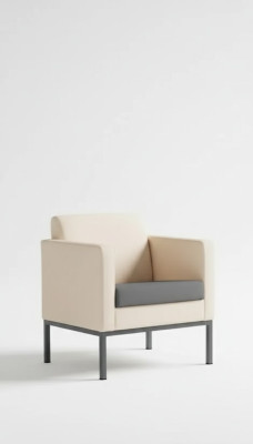 Luxus Sessel Büroeinrichtung Arbeitszimmer Polster Stoff Sitz Textil Neu
