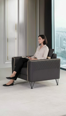 Luxus Sessel Büro Möbel Stil Modern Arbeitszimmer Polstersessel Designer