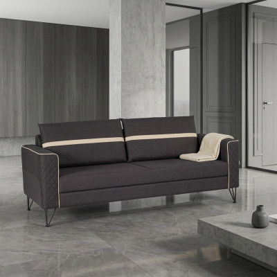 Arbeitszimmer Sofa Couch 3 Sitzer Polster Stoff Textil Möbel Designer