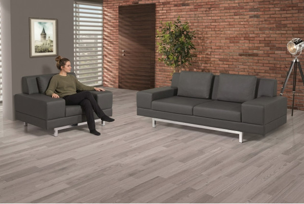 Sessel Polster Stoff Textil Arbeitszimmer Stil Modern Büro Möbel Neu