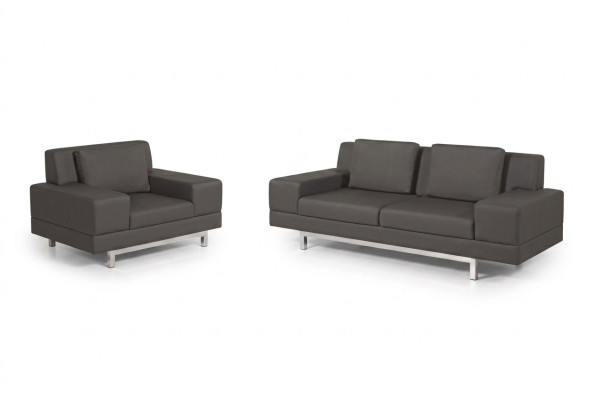 Sessel Polster Stoff Textil Arbeitszimmer Stil Modern Büro Möbel Neu