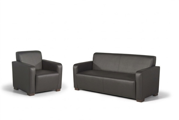 Büroeinrichtung Sofa 3 Sitzer Designer Arbeitszimmer Möbel Textil Modern