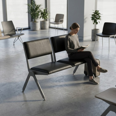 Designer Bank Büro Möbel Office Polster Arbeitszimmer Sitz Modern